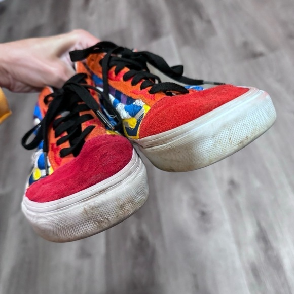 Vans Old Skool Colorful Embroidered Logo Sneakers Canvas Shoes - Picture 9 of 10